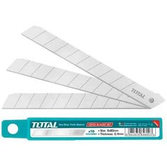 Hộp 10 lưỡi dao rọc giấy Total THT5190901 - Kích thước 9x80mm - Dụng cụ văn phòng tiện ích chất lượng cao