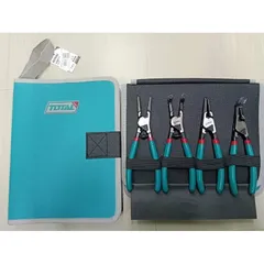 Bộ kìm mở phe 180mm 4 chi tiết Total THTJ214042 - Dụng cụ tiện ích chất lượng cao bằng thép carbon, bảo hành 6 tháng
