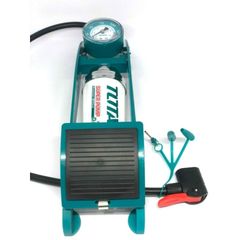 Bơm Hơi Đạp Chân Total TMPP5511 - Thiết Bị Bơm Xe Với Đầu Schrader, Presta, Dunlop - Độ Bền Cao, Kích Thước Tiện Dụng