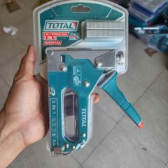 Kìm Bấm Ghim Đa Năng 3 Trong 1 Total - Tặng Kèm 600 Ghim Thẳng, U, Đinh - Dụng Cụ Tiện Ích Đắc Lực Cho Mọi Gia Đình