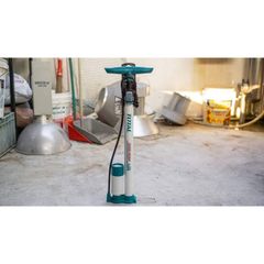 Bơm Hơi Đẩy Tay Total TMPP3811.KDCD - Dụng Cụ Bơm Xe Đạp, Dụng Cụ Tiện Ích Cao Cấp với Đầu Schrader, Presta, Dunlop