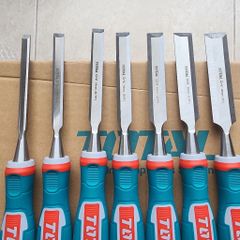 Bộ 7 Cây Đục Total Cr-V 9mm, 12mm, 14mm, 16mm, 19mm, 22mm, 25mm - Dụng Cụ Tiện Ích Chất Lượng Cao cho Người Làm Nghề