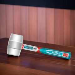 Búa Cao Su Trắng 220g Total THRUH6908 - Dụng Cụ Thao Tác An Toàn, Không Bắn Tia Lửa, Đầu Búa Mềm, Tay Cầm Thiết Kế Độc Đáo