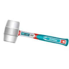 Búa Cao Su Trắng 220g Total THRUH6908 - Dụng Cụ Thao Tác An Toàn, Không Bắn Tia Lửa, Đầu Búa Mềm, Tay Cầm Thiết Kế Độc Đáo