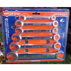 Bộ 6 Cờ Lê Hai Miệng Wadfow WDS2406 - Thép Carbon 45#, Kích Thước 8-24mm, Dụng Cụ Sửa Chữa Ô Tô, Đánh Bóng Chất Lượng Cao