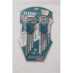 Bộ lục giác 18 chi tiết Total THT106KT0181 - Dụng cụ mở khóa lục giác, bulong, ốc vít dễ dàng, bảo hành 6 tháng
