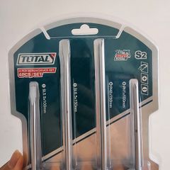 Bộ 4 Tua Vít Total TKSDS0426 - Chất Liệu S2, Từ Tính Mạnh, Tiện Ích Dùng Trong Sửa Chữa Nhà Ở - Dụng Cụ Hữu Ích