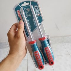 Bộ 2 Tua Vít Dẹp và Bake Total TKSDS0226 - Chất Liệu S2, Có Từ Tính Mạnh, Dụng Cụ Tiện Ích Sử Dụng Hàng Ngày