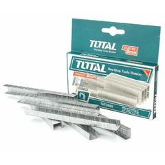 Đinh gim bấm 8mmx1.2mm Total THT3982 - Hộp 1000 cái, Màu trắng bạc, Văn phòng phẩm chất lượng cao, Xuất xứ Trung Quốc