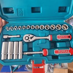 Bộ Khẩu 20 Chi Tiết 1/4 inch Total THT141201 - Dụng Cụ Tiện Ích Chuyên Nghiệp, Chất Liệu CR-V Siêu Bền