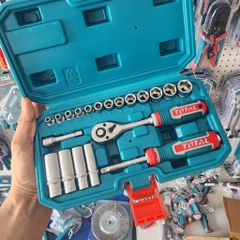 Bộ Khẩu 20 Chi Tiết 1/4 inch Total THT141201 - Dụng Cụ Tiện Ích Chuyên Nghiệp, Chất Liệu CR-V Siêu Bền