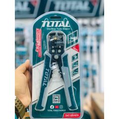 Kìm Tuốt Dây Điện Phát Hiện Điện Áp Total THT152429 K - Dụng Cụ Tháo Lắp Dây 10AWG Đến 24AWG, Chức Năng Cắt và Uốn Thông Minh