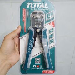 Kìm Tuốt Dây Điện Phát Hiện Điện Áp Total THT152429 K - Dụng Cụ Tháo Lắp Dây 10AWG Đến 24AWG, Chức Năng Cắt và Uốn Thông Minh