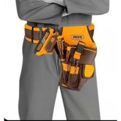 Túi đựng công cụ ingco 290x190mm - Chất liệu polyester 1680D, đa năng với nhiều ngăn, thích hợp cho máy khoan không dây và dụng cụ sửa chữa.