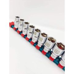 Bộ đầu tuýp 6 cạnh 1/2 inch 10 chi tiết Total THT121101 - Thép CrV cao cấp, chất lượng tốt cho thợ sửa chữa chuyên nghiệp