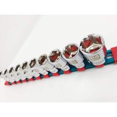 Bộ đầu tuýp 6 cạnh 1/2 inch 10 chi tiết Total THT121101 - Thép CrV cao cấp, chất lượng tốt cho thợ sửa chữa chuyên nghiệp