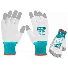 Găng tay phủ PU size XL Total TSPUG02 - Găng tay bảo hộ công nhân môi trường dầu, chất lượng cao, tiện dụng cho công việc