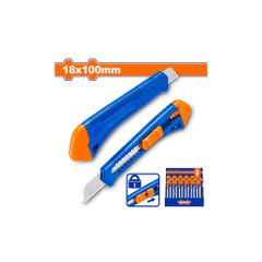Dao Rọc Giấy Wadfow 18x100mm - Bảng Điểm Chất Lượng Cao Với Nút Ấn Phẳng - Văn Phòng Phẩm Thiết Yếu