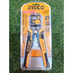 Kìm Tước Dây 3 trong 1 Ingco HWSP102418 - Kìm Cắt, Bấm Cos Tự Động Cho Dây Đồng 0,2-6mm², 10-22 AWG