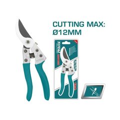 Kéo cắt tỉa cây kiểng 8 inch Total THTP62081 - Lưỡi thép carbon, tay cầm nhôm PVC chống trượt - Dụng cụ làm vườn chuyên nghiệp