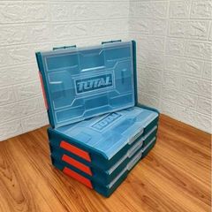 Hộp nhựa đựng đồ nghề Total THKTV02 - Kích thước 340x250x60mm, chất liệu PP, có vách ngăn, bảo hành 6 tháng, tiện ích cho việc tổ chức đồ nghề