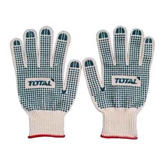 Găng tay dệt kim có đốm chấm nhựa size XL Total TSP11102