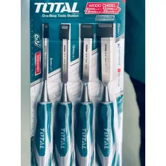 Bộ Mũi Đục Gỗ 4 Chi Tiết Total THT41K0401 - Dụng Cụ Đục Chính Xác 6-25mm Cho Gia Đình Và Xưởng Mộc