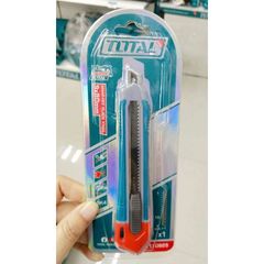 Dao rọc giấy Total THT5110925 9x80mm - Dụng cụ tự động khóa, chính xác và tiện lợi cho công việc văn phòng và DIY