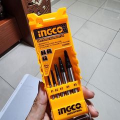 Bộ mũi taro lấy ốc gãy 3-18mm 5 chi tiết Ingco AES008 - Dụng cụ chuyên dụng chất lượng cao cho sửa chữa và lắp ráp