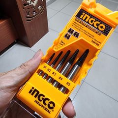Bộ mũi taro lấy ốc gãy 3-18mm 5 chi tiết Ingco AES008 - Dụng cụ chuyên dụng chất lượng cao cho sửa chữa và lắp ráp