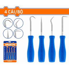 Bộ 4 Dụng Cụ Móc Ron Wadfow WSS2604 - Thép Cacbon Chất Lượng, Tay Cầm Thiết Kế Mới, Phụ Kiện Tiện Ích Cho Công Việc Sửa Chữa