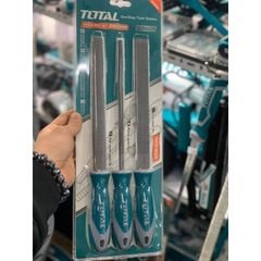 Bộ Giũa Gỗ 3 Chi Tiết Total THT918326 - Giũa Dẹp, Bán Nguyệt, Tròn Chất Lượng Cao, Tiện Ích Cho Người Thích Làm Mộc