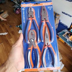 Bộ 4 Kìm Đa Năng Wadfow WPS0604 - Kìm Răng, Kìm Mũi Dài, Kìm Cắt, Kìm Mũi Trượt, Chống Gỉ và Thoải Mái Cầm Nắm