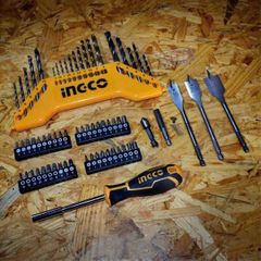 Bộ Dụng Cụ Cầm Tay 67 Món INGCO HKTAC010671 - Khoan, Siết Vít, Kèm Mũi Khoan Đầy Đủ cho Thợ Sửa Chữa và DIY