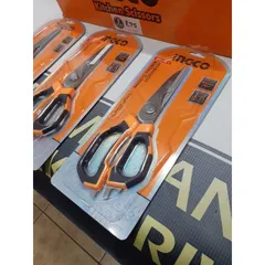 Kéo Bếp 225mm Ingco HSCRS822251 - Thép Không Gỉ, Đa Năng Cắt, Khui, Bẻ Đai Ốc - Tay Cầm Thiết Kế Độc Đáo