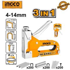 Kìm Bấm Ghim Đa Năng 3 Trong 1 Ingco HSG1405 - Tặng Kèm 600 Ghim, Tiện Ích Đối Với Công Việc Thủ Công Và Sửa Chữa