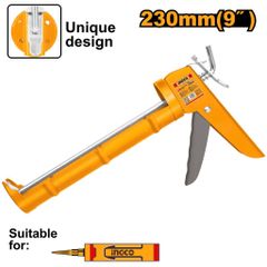 Súng Bơm Silicone Ingco HCG1809 - Dụng Cụ Bắn Keo Chất Lượng Cao, Thân Sắt Bền Bỉ, Tiện Lợi Cho Thợ Sửa Chữa Ở Nhà