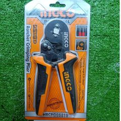 Kìm Bấm Cos Dây Điện Ingco HRCPG05210 - Phạm Vi Bấm 0.25-10mm, Tay Cầm Thiết Kế Độc Đáo, Lực Bấm Điều Chỉnh