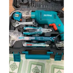 Bộ Đồ Nghề Điện Total 115 Chi Tiết - Máy Khoan Búa 680W, Dụng Cụ Sửa Chữa Đầy Đủ Cho Gia Đình