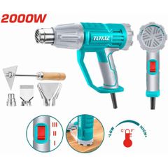 Máy thổi hơi nóng Total TB20045 2000W - Thiết bị điều chỉnh nhiệt độ, lưu lượng gió mạnh, dụng cụ tiện ích cho mọi gia đình