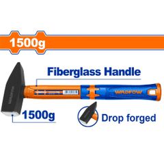 Búa Cơ Khí 1500g Wadfow WHM1315 - Thép Carbon 45# Chất Lượng Cao, Tay Cầm Nhựa Sợi Thủy Tinh, Dụng Cụ Tiện Ích Xuất Sắc