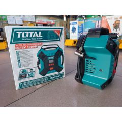 Bơm Hơi Lốp Xe Ô Tô Total TTAC1601 - Dụng Cụ Kiểm Tra Áp Suất 160PSI Kèm Đèn LED và Phụ Kiện Hữu Ích