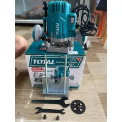 Máy phay gỗ 1200W Total TR110816 - Dụng cụ cực mạnh cho thợ mộc, tốc độ 26000rpm, bảo hành 6 tháng, tiện ích hoàn hảo cho DIY.