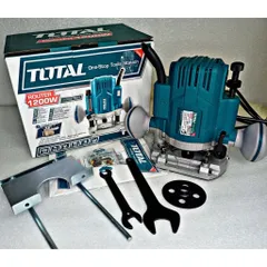 Máy phay gỗ 1200W Total TR110816 - Dụng cụ cực mạnh cho thợ mộc, tốc độ 26000rpm, bảo hành 6 tháng, tiện ích hoàn hảo cho DIY.