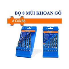 Bộ 8 Mũi Khoan Gỗ Wadfow - Đủ Kích Thước 3mm đến 10mm - Dụng Cụ Tiện Ích Cho Thợ Mộc và DIY
