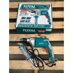 Máy khoan động lực cầm tay 1010W TOTAL TG111136E - Đường kính khoan 13mm, công suất 1010W, chức năng đảo chiều, thiết kế tiện lợi