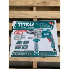 Máy khoan động lực cầm tay 1010W TOTAL TG111136E - Đường kính khoan 13mm, công suất 1010W, chức năng đảo chiều, thiết kế tiện lợi