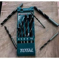Bộ mũi khoan gỗ Total TACSD7056 5 chi tiết 4-10mm - Dụng cụ tiện ích cho thợ mộc, chế tác gỗ hiệu quả