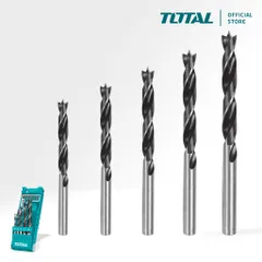 Bộ mũi khoan gỗ Total TACSD7056 5 chi tiết 4-10mm - Dụng cụ tiện ích cho thợ mộc, chế tác gỗ hiệu quả