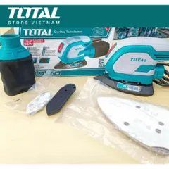 Máy chà nhám cọ 65W Total TMS6505 - Dụng cụ chà nhám đa năng kèm phụ kiện hoàn chỉnh cho nhà thầu và DIY